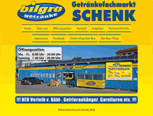 Tablet Screenshot of getraenke-schenk.com